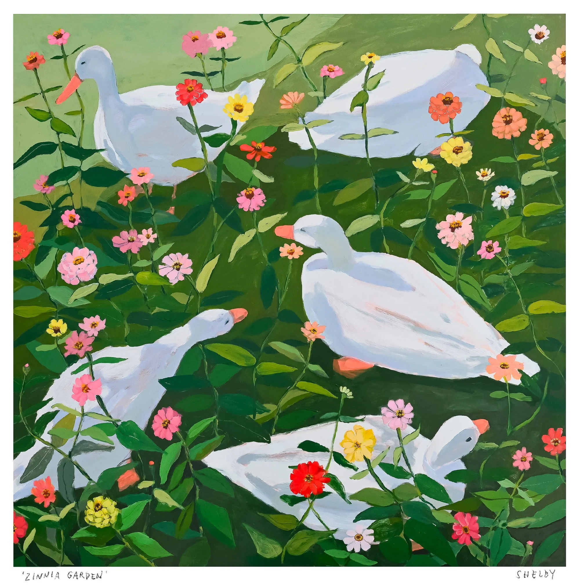 Zinnia Garden Print — Shelby Monteverde | Memphis, TN